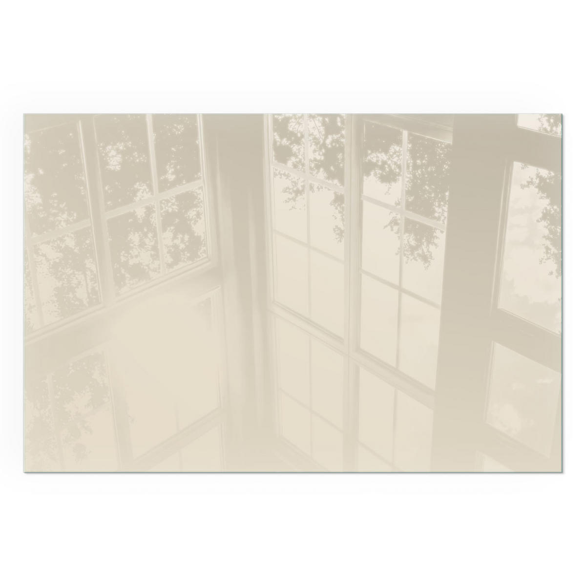 GLASPLATTE für Kamin 60x40 cm - Gelb, Glas (60/40/0.4cm) - TULUP