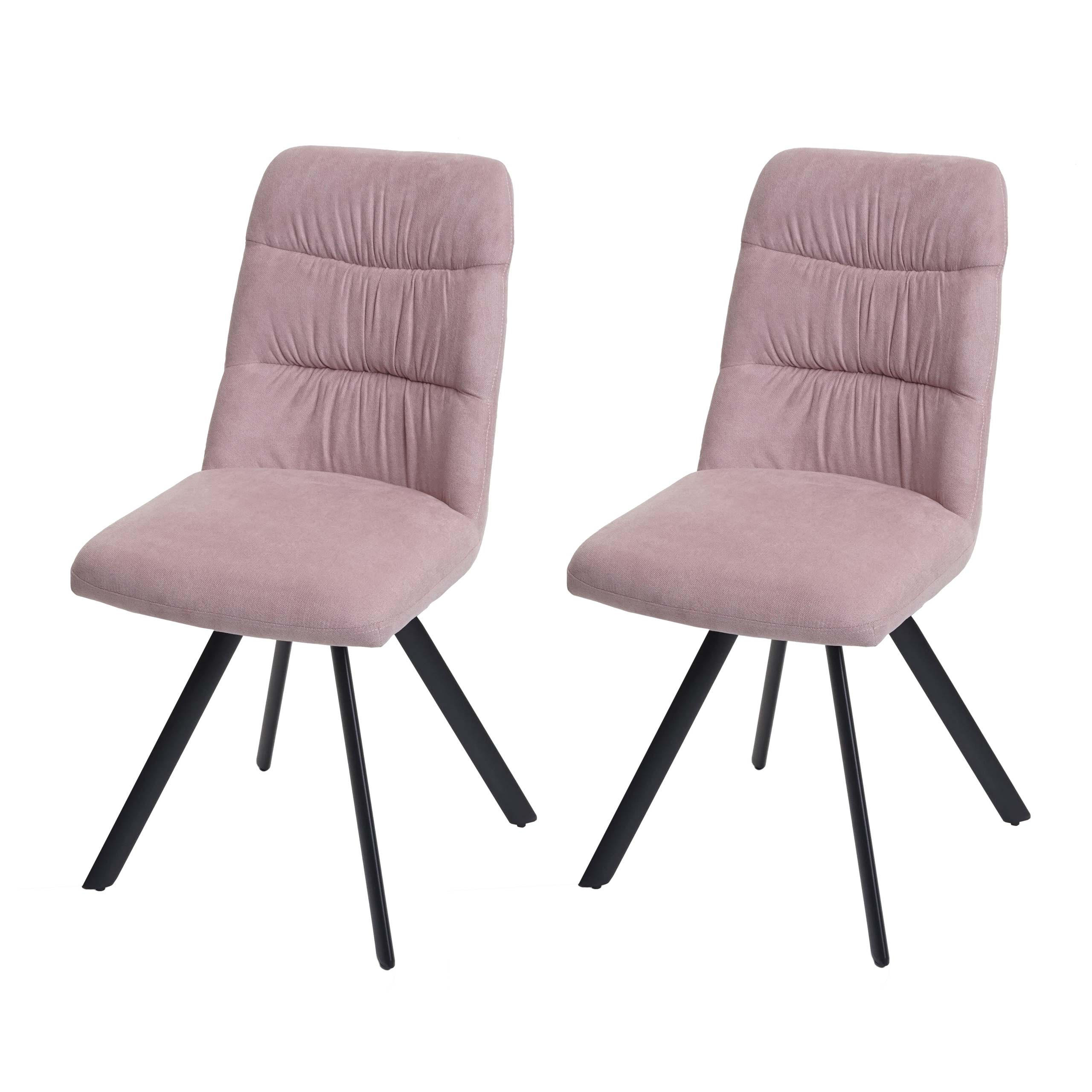 ESSZIMMERSTUHL Altrosa 2er-Set - Altrosa, Textil (45/94/45cm) - MCW