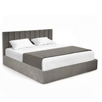 POLSTERBETT - Dunkelgrau, Textil (160/200cm) - home24