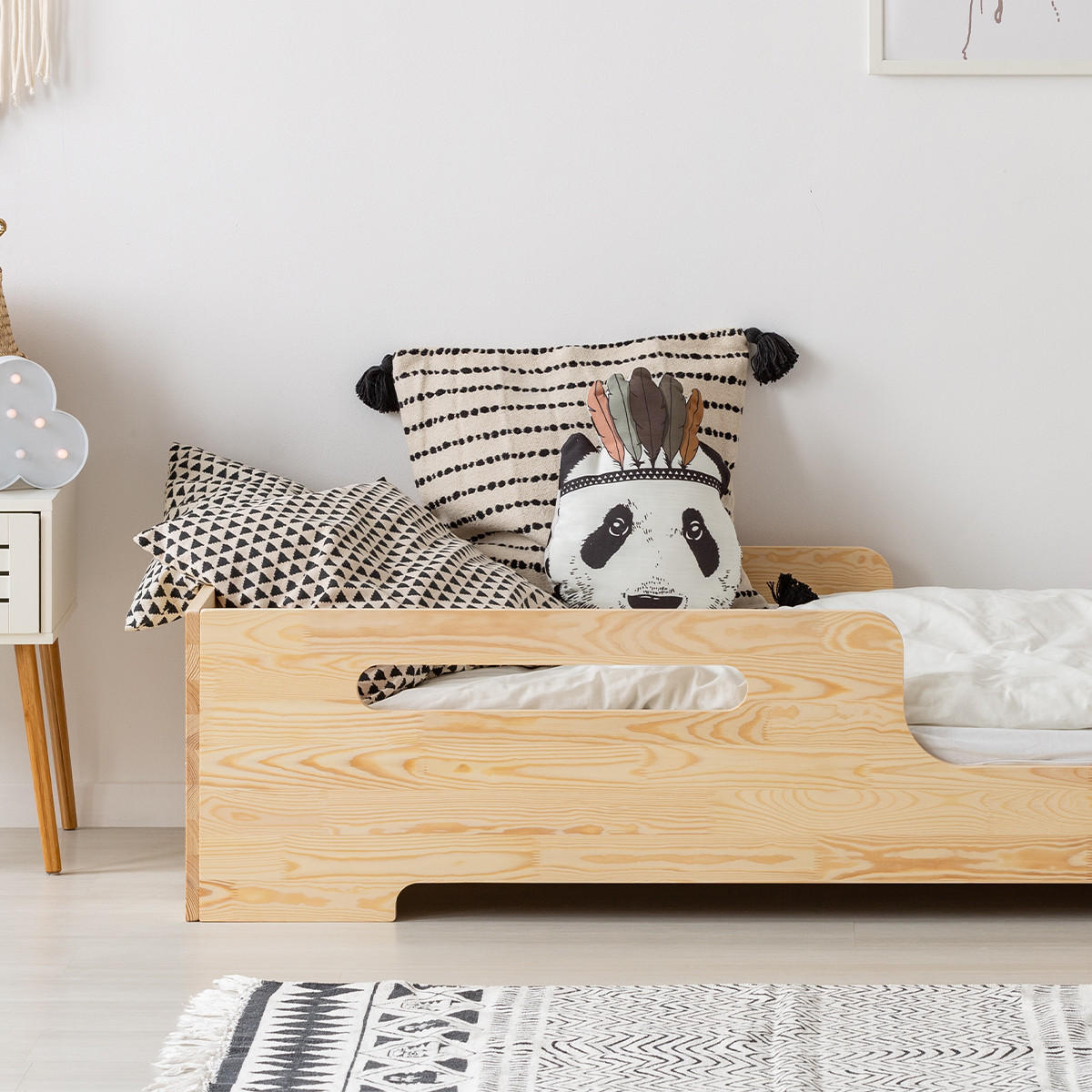 POSTEL 90/200 Lilian Přírodní dřevo - hnědá, dřevo (90/200cm) - Petits-meubles