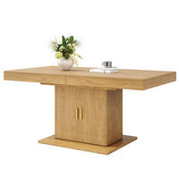 ESSTISCH ausziehbar 140-180/90/75,2 cm mit Stauraum DE-39641 Eiche hell - Naturfarben, Holzwerkstoff (90/140/75.2cm) - ComfortXL