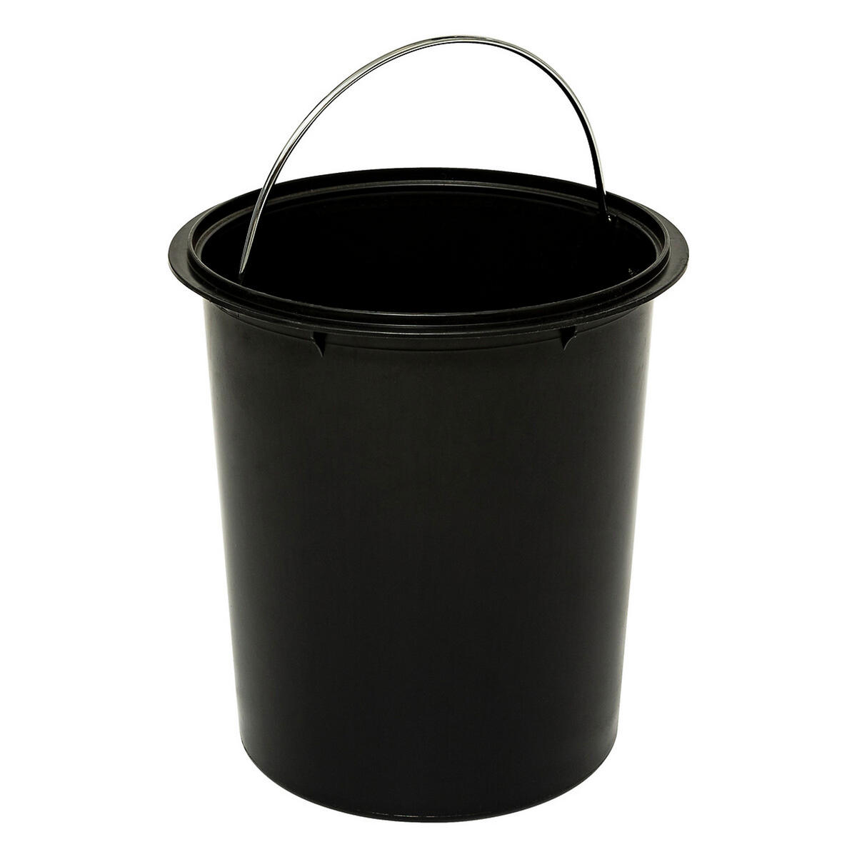 MÜLLEIMER Onyx, Stahl, PP, Schwarz, 5 L - Schwarz, Metall (20.5/28.2/27.2cm) - 5five Simply Smart