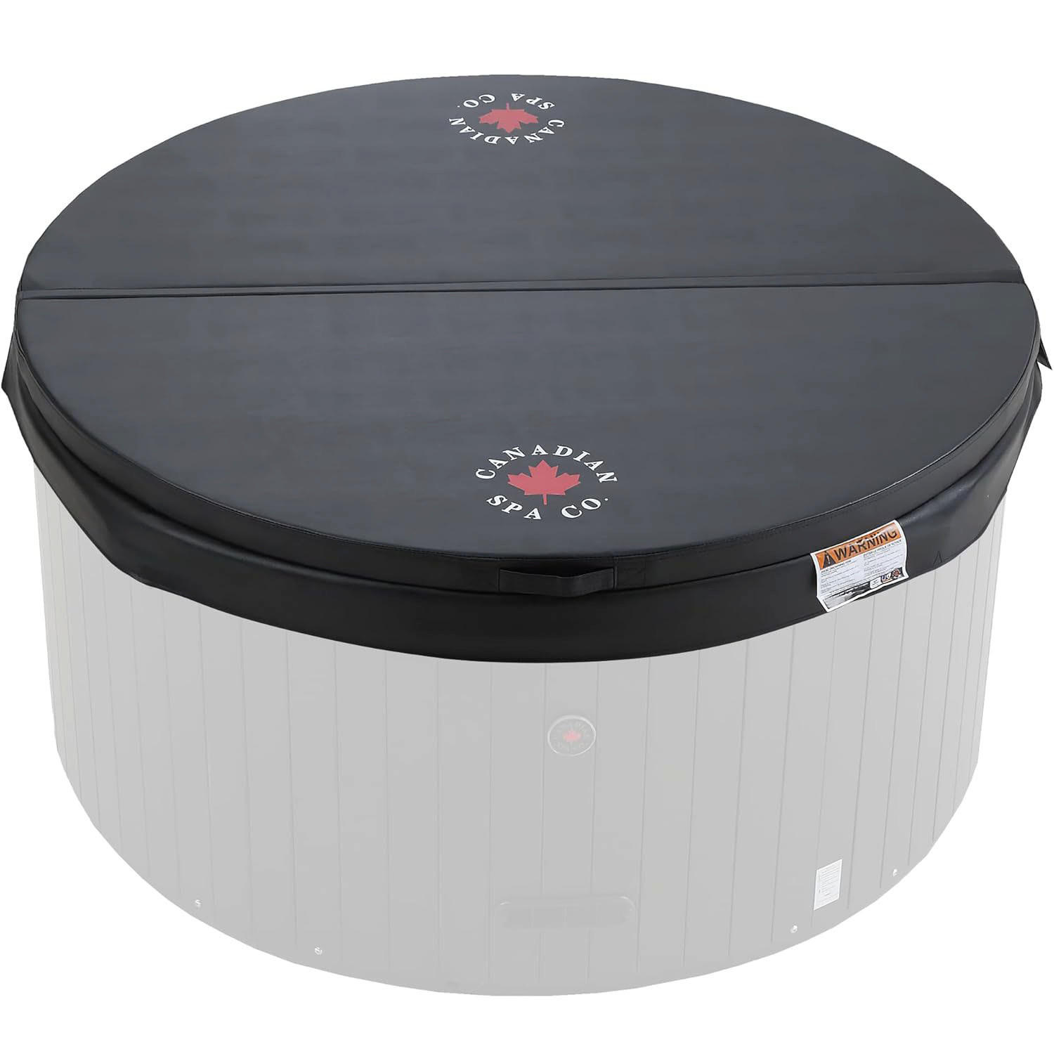 WHIRLPOOL ISOLIERABDECKUNG Okanagan schwarze Whirlpool-Abdeckung - Schwarz, Leder (160/160cm) - Canadian Spa Company