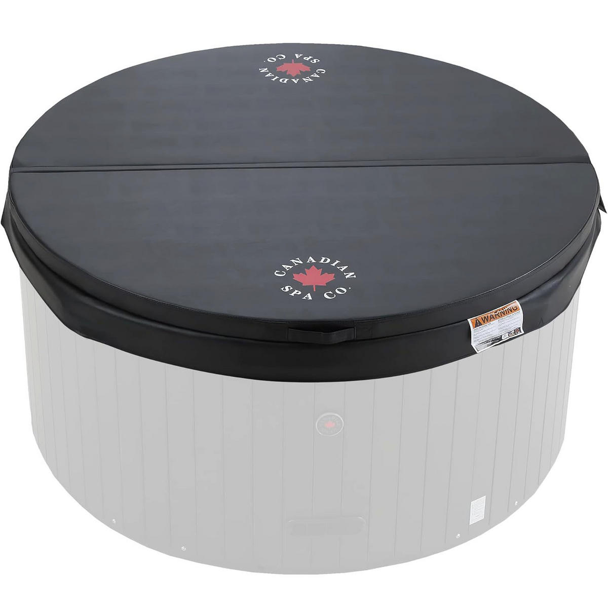 WHIRLPOOL ISOLIERABDECKUNG Okanagan schwarze Whirlpool-Abdeckung - Schwarz, Leder (160/160cm) - Canadian Spa Company