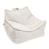 SITZSACK für Kinder, Eckig, Bearly, Cremig - Creme, Textil (60/50/70cm) - MeowBaby