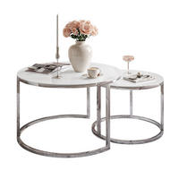 COUCHTISCH 2-in-1 CIRI GLASS CHROME mit Glasplatte - Silberfarben, Glas (70/70/47cm) - Lookway