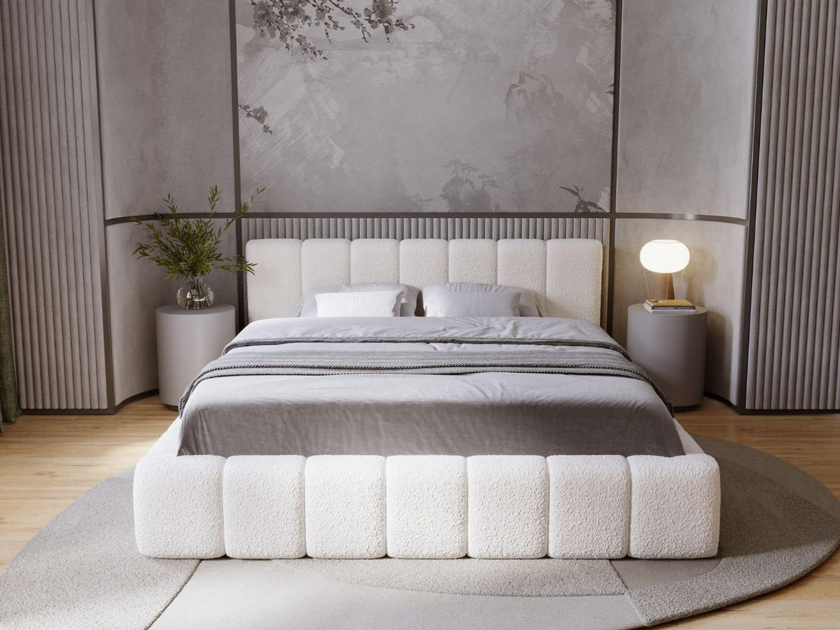 POLSTERBETT Orio 160x200 Beige - Beige, Textil (160/200cm) - Graingold