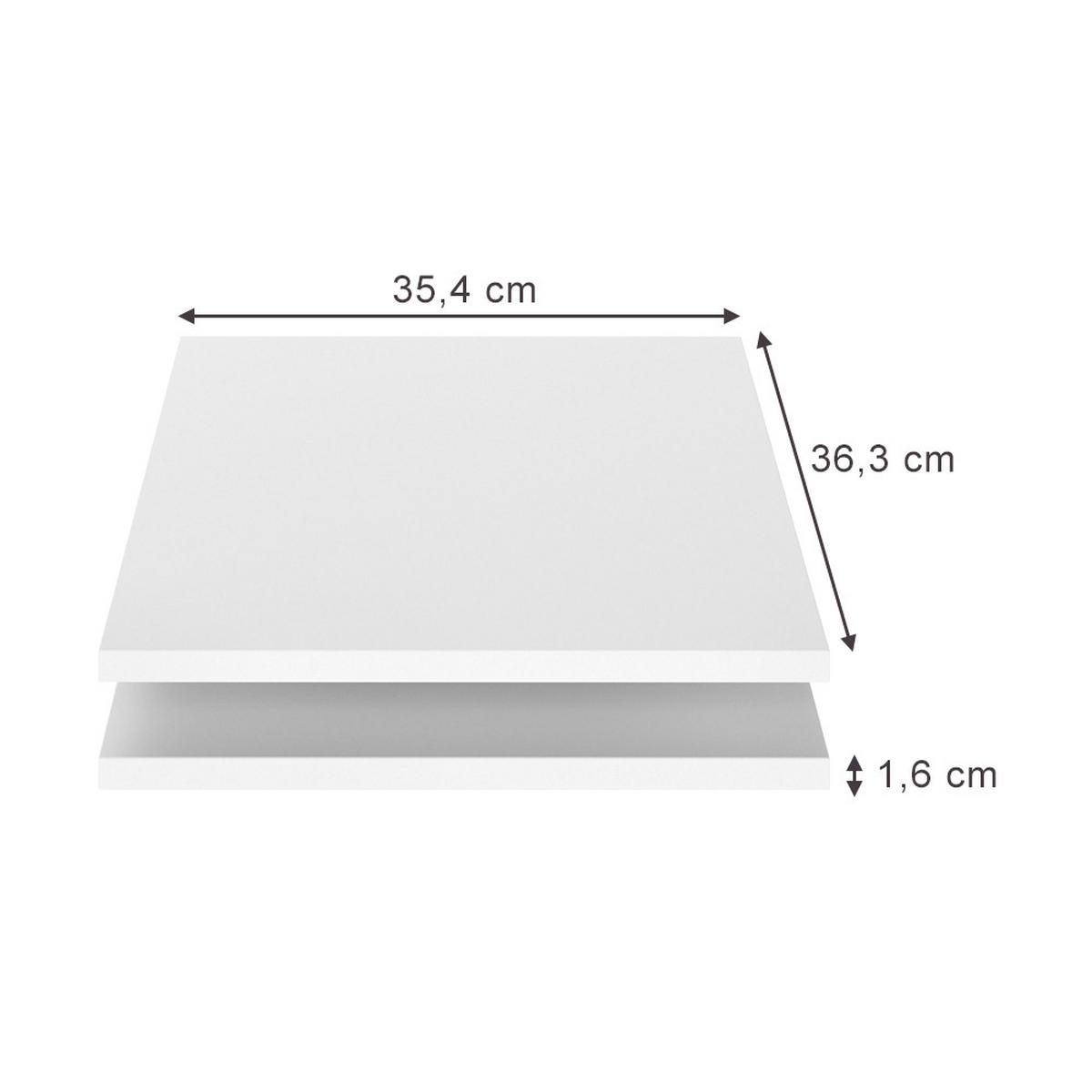 POLICE Claus Bílá - bílá, kompozitní dřevo (35.4/1.6/36.3cm) - Vicco