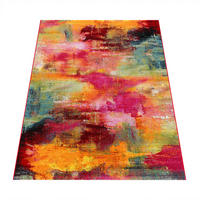 KURZFLORTEPPICH, abstrakt, aus Polypropylen, Florhöhe 12 mm, Mehrfarbig, 160 x 230 cm - Multicolor, Textil (160/230cm) - KADIMA DESIGN