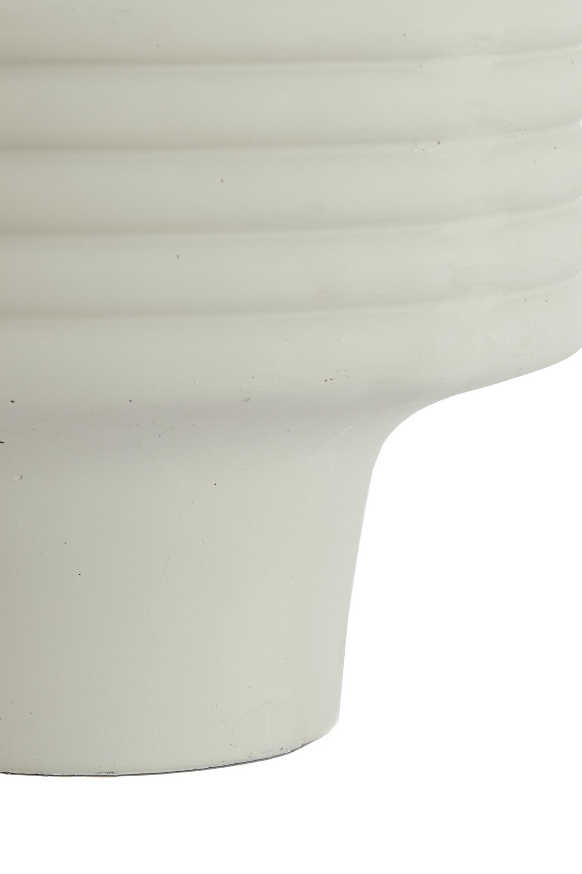 VAZE Sylva Weiß 40/40/30 cm - Weiß, Keramik (30cm) - Light & Living