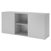 SIDEBOARD mit Schwebetür 42/160/74,8 cm in Grau - Grau, Holzwerkstoff (160/74.8/42cm) - bümö