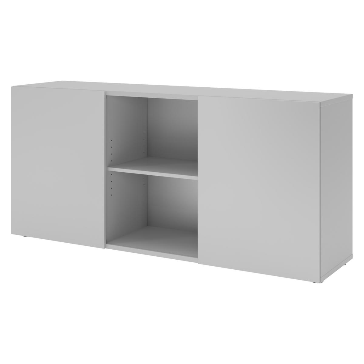 SIDEBOARD mit Schwebetür 42/160/74,8 cm in Grau - Grau, Holzwerkstoff (160/74.8/42cm) - bümö