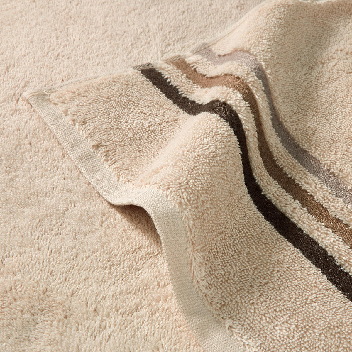 DUSCHTUCHSET Skyline Color - 2-teilig - 70 x 140 cm - Sand - Sandfarben, Textil (70/140cm) - SCHIESSER