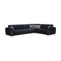 ECKSCHLAFSOFA Patna Schwarz - Langer Schenkel Links - Schwarz, Holzwerkstoff/Kunststoff (315/245cm) - Villa Möbel