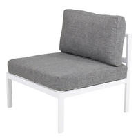 SITZELEMENT - Weiß - Aluminium - 70 x 66 x 74 cm - Weiß, Metall (70/66/74cm) - home24