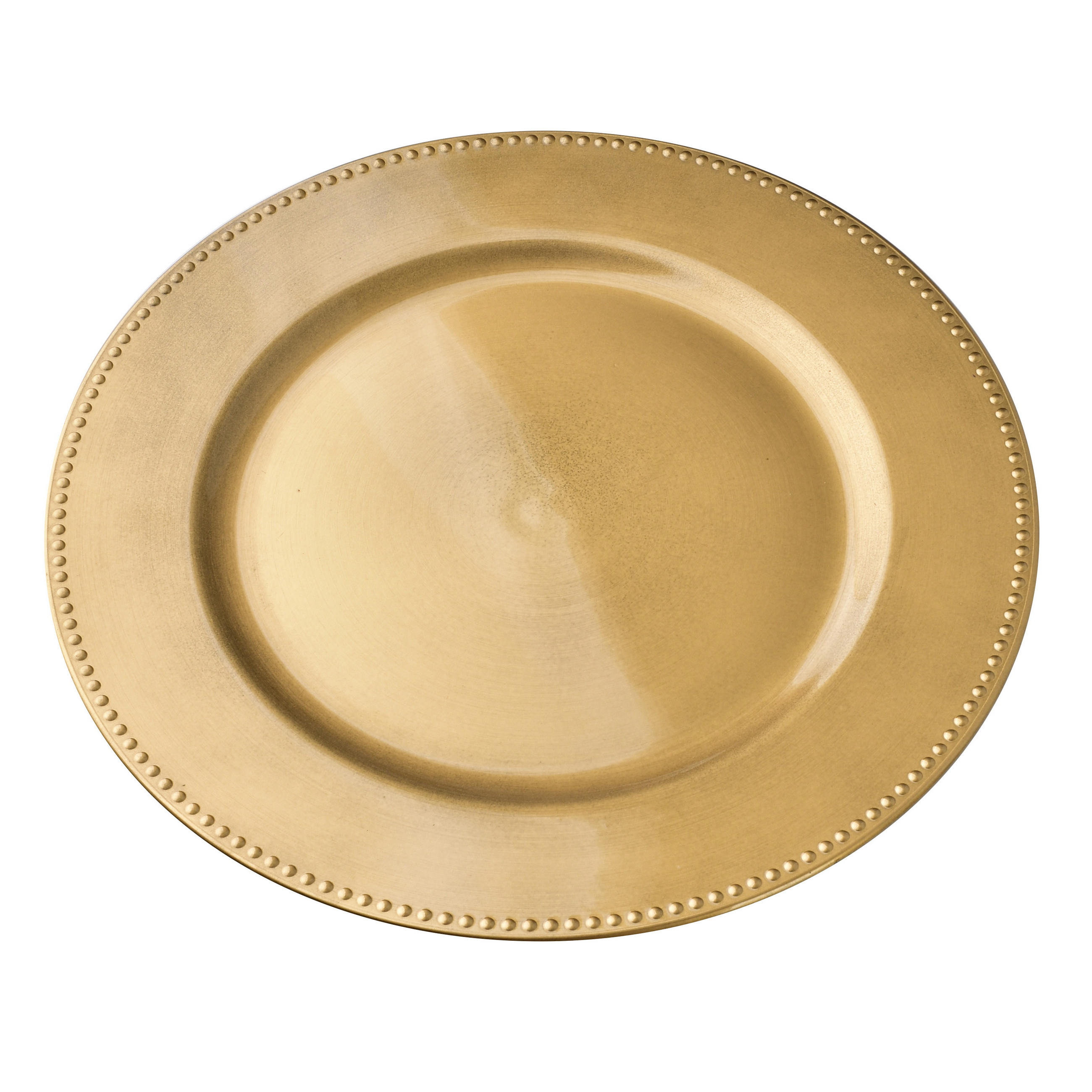 SERVIERTELLER Blanche Golden 33/33/1.5cm Plastik - Goldfarben, Kunststoff (33/1.5/33cm) - Mondex