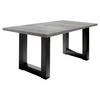 ESSTISCH ausziehbar Eila 7 140 x 90 x 75 Esszimmertisch Schwarzstahl/Beton - Hellgrau, Holz (140/90/75cm) - 58aufmkessel