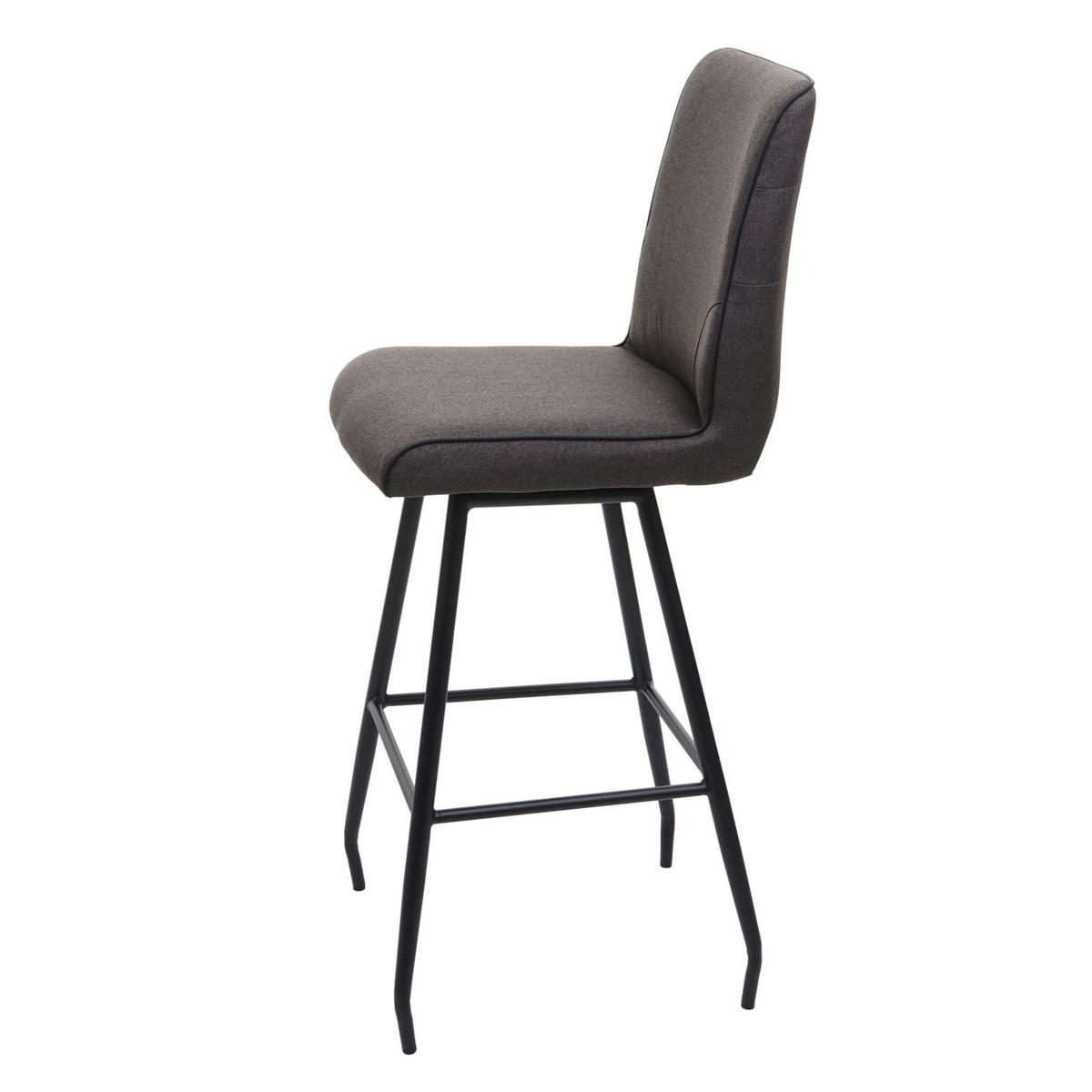 BARHOCKER Grau, Braun - Braun/Grau, Metall (41/111/51cm) - MCW