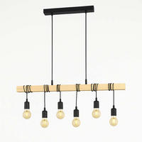 HÄNGELEUCHTE Holzbalken Eiche Braun - Braun, Holz (100/10/110cm)