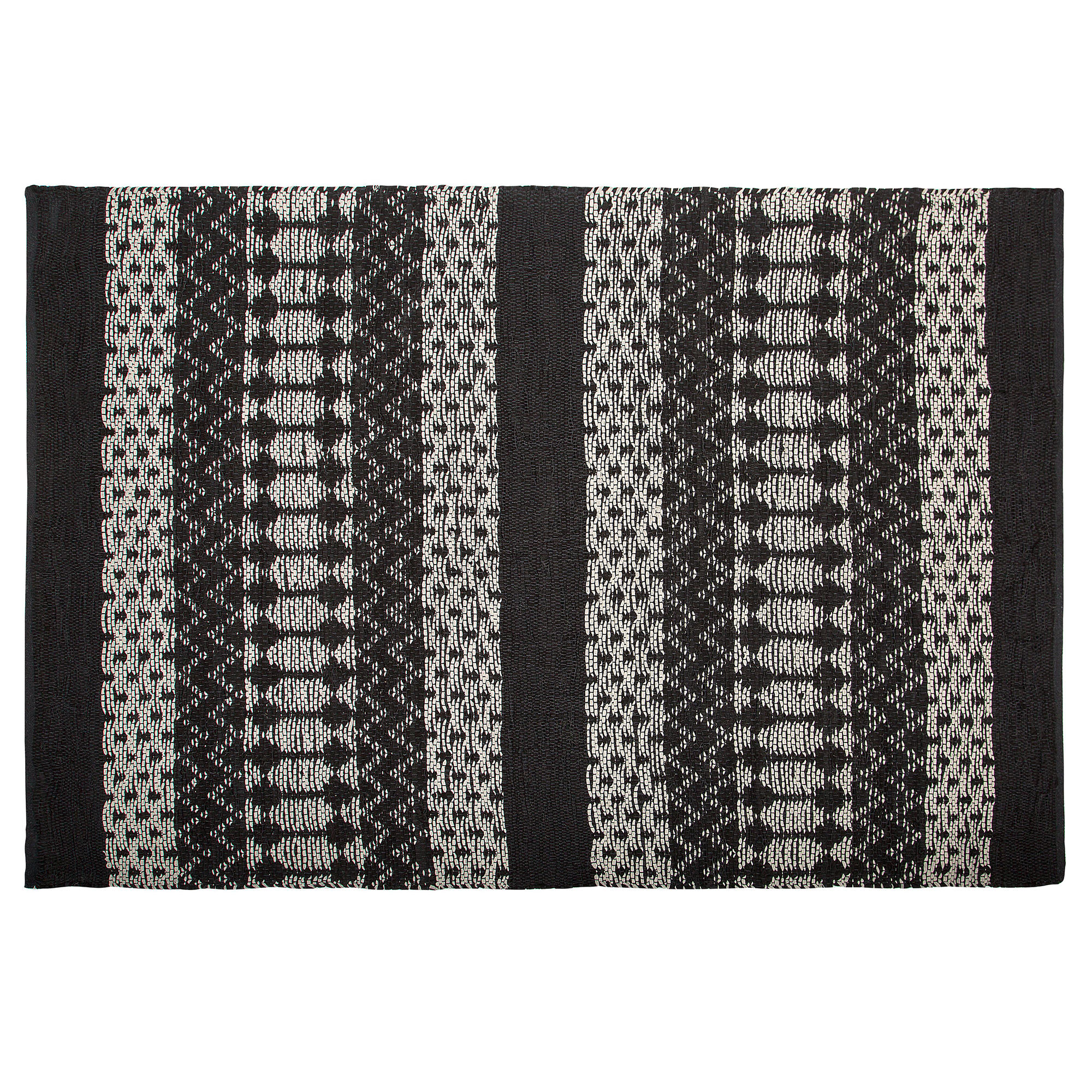 KOBEREC pletený Sokun 200/140 cm - černá, kožešina (140/200cm) - Beliani