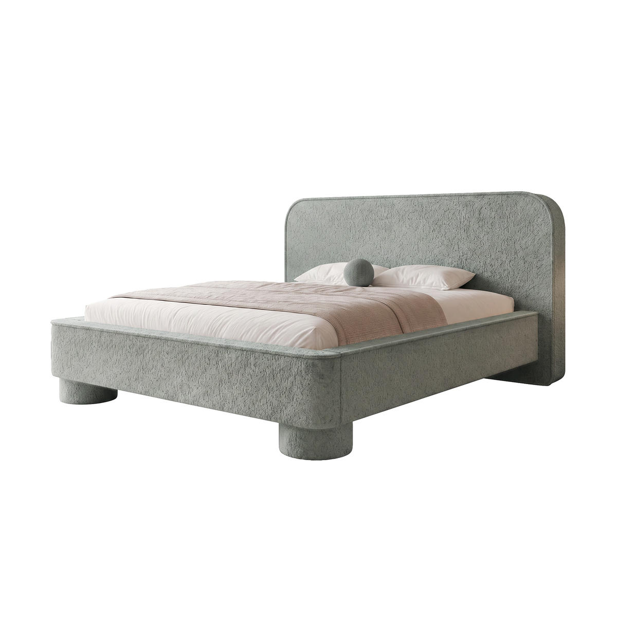 POLSTERBETT SALNUK 120x200 cm, Grün - Grün, Textil (200/120cm) - Fedve