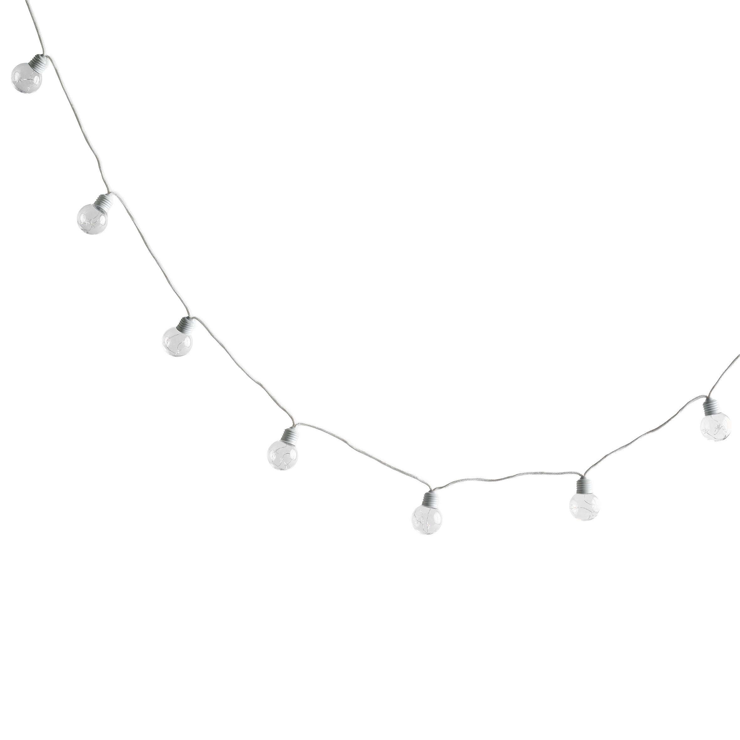 LICHTERKETTE Starsio, LED-Leiste, 255cm, weiß, Dekorative Weihnachtsdeko - Weiß, Kunststoff (255cm) - home&you