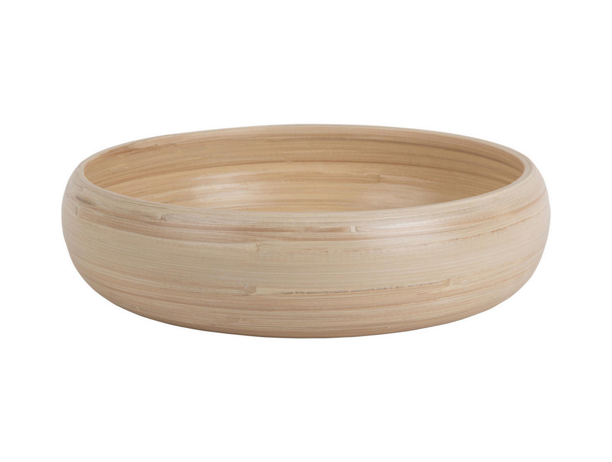 SCHALE Puro Sphere 30/30/8 cm - Braun, Naturmaterialien (30cm) - Present Time