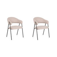 ESSZIMMERSTUHL Lowen Beige 60/58/84 cm 2er-Set - Beige, Textil (58/84/60cm) - LABEL51