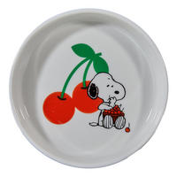 DEKOTELLER Peanuts Snoopy mit Kirschen - Weiß, Keramik (2cm) - Butlers