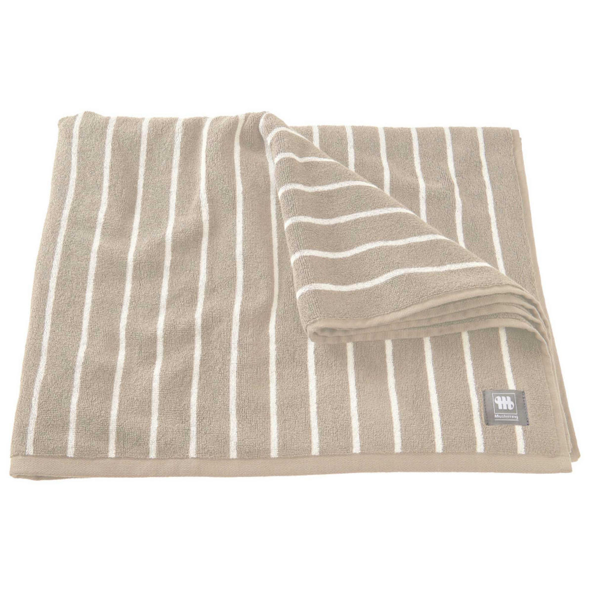 DUSCHTUCH NEEDLESTRIPE - Beige, Textil (100/150cm) - Musterring