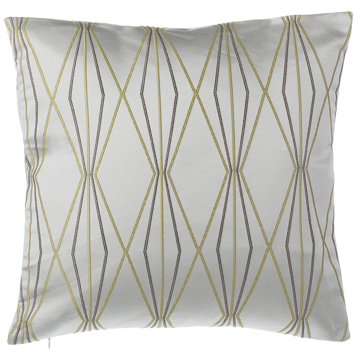 DEKOKISSEN 2er-Set Hellgrau 45/45 cm Fennel - Hellgrau, Textil (45/45cm) - Beliani