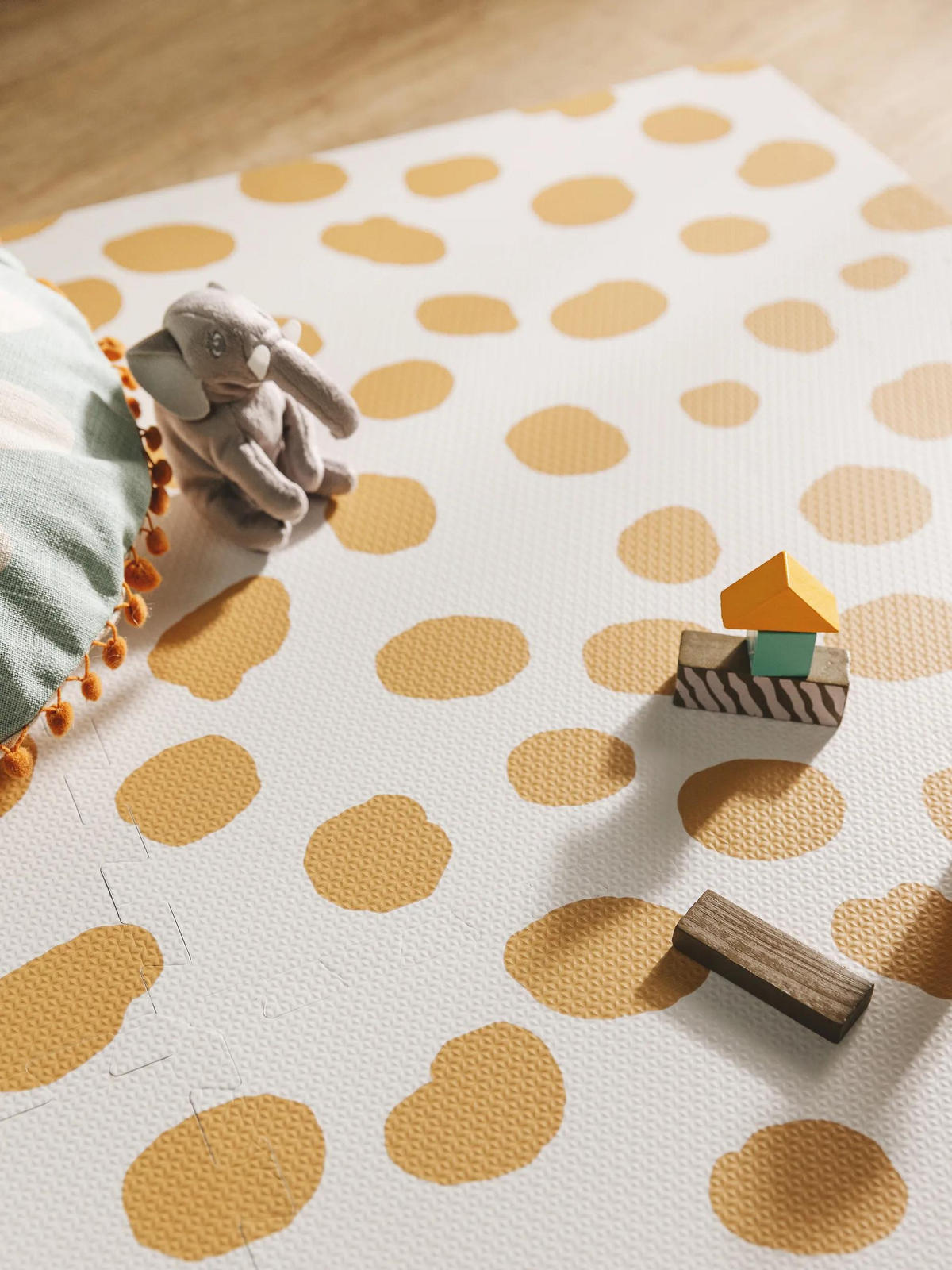 HRACÍ podložka Savannah Krémová/Žlutá 120x180 cm - krémová, textil/umělá hmota (120/180cm) - Lytte