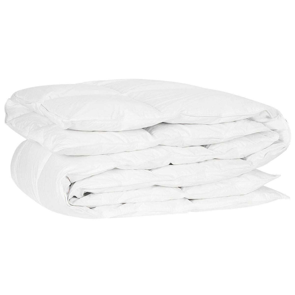 PŘIKRÝVKA Kachní prachové peří Extra Teplá 155/220 cm Grossglockner - bílá, textil (155/220cm) - Beliani