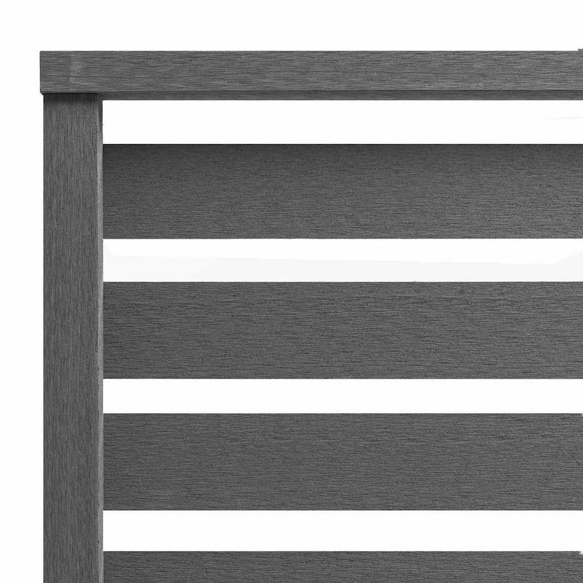 ZAUNELEMENT Wpc 180/180 Cm Grau - Grau, Holzwerkstoff (4/180cm) - vidaXL