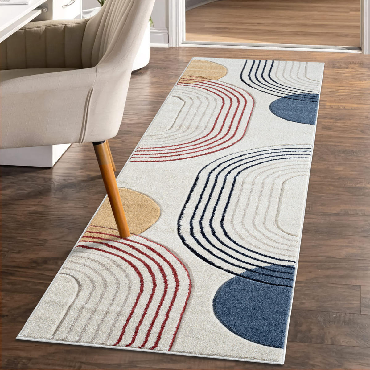 KURZFLOR-TEPPICH Bonito 7170 Multicolor 80x300 cm - Multicolor, Textil (80/300cm) - carpet city