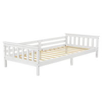 KINDERBETT Nuuk - Weiß, Holz (90/200cm) - [en.casa]