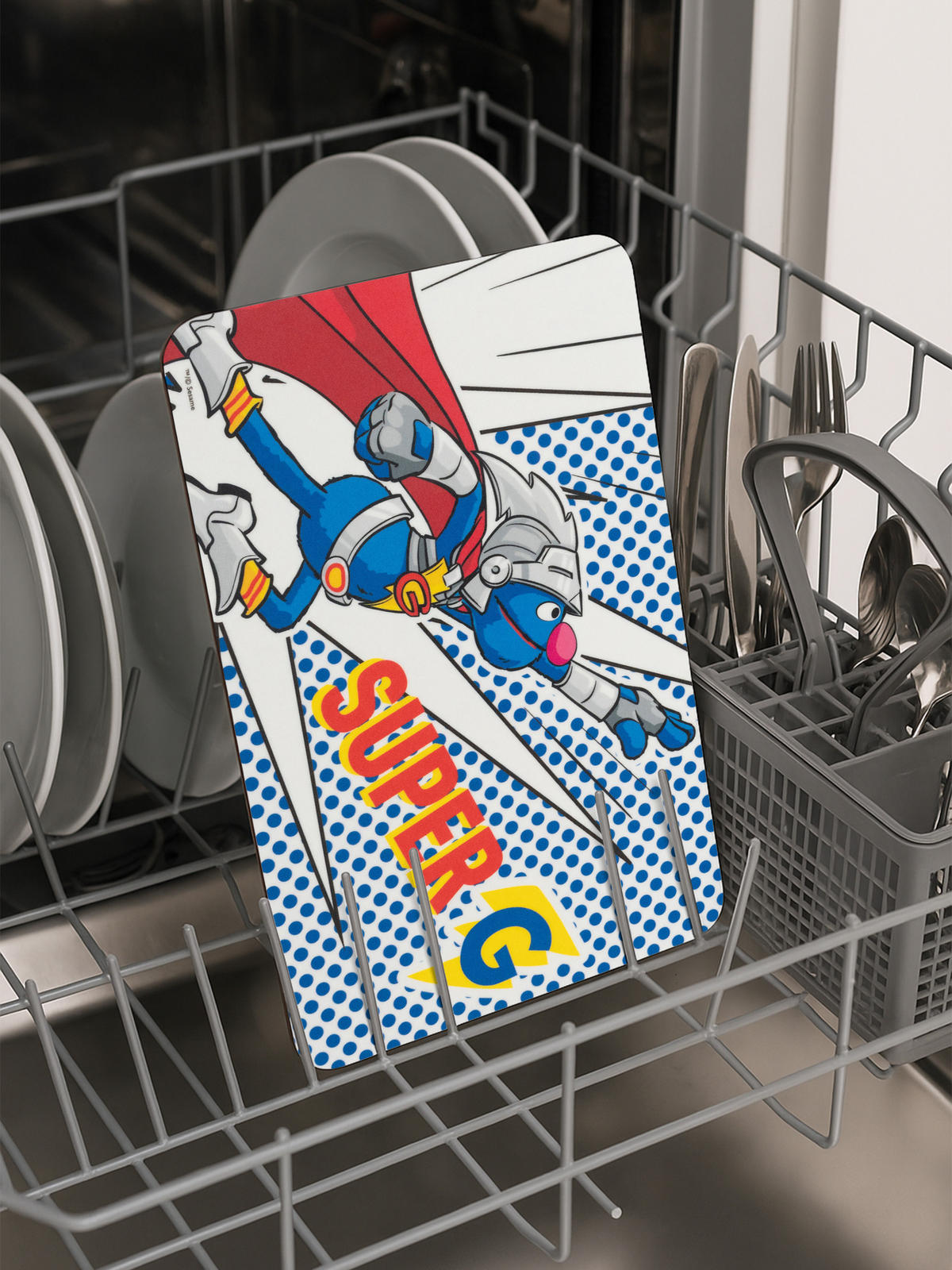 BRETTCHEN Sesamstraße Super Grobi Mehrfarbig 14,5 x 23,5 cm - Multicolor, Kunststoff (14.5/23.5cm) - United Labels