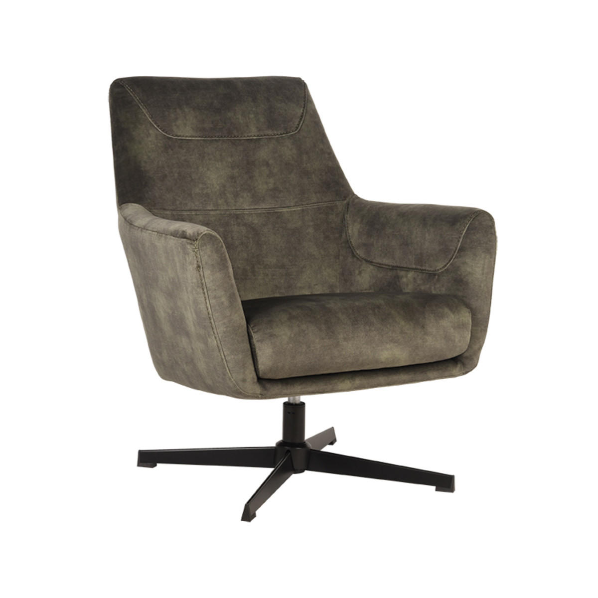 SESSEL Toby Grau 80/75/85 cm - Grau, Textil (75/85/80cm) - LABEL51