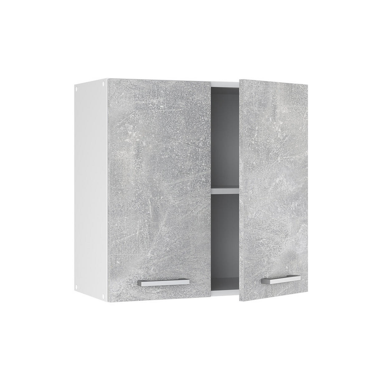 HÄNGESCHRANK R-Line Beton 60 cm - Schieferfarben/Hellgrau, Holzwerkstoff (60/60/31cm) - Vicco