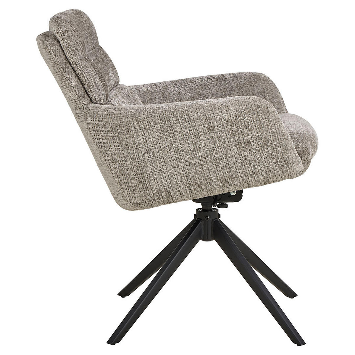 ESSZIMMERSTUHL, Roger, Grau, Stoff, 62 x 67 x 90 cm - Grau, Textil/Metall (62/90/67cm) - ebuy24