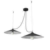 HÄNGELEUCHTE - Schwarz, Metall (40/40/9cm) - Lumicom
