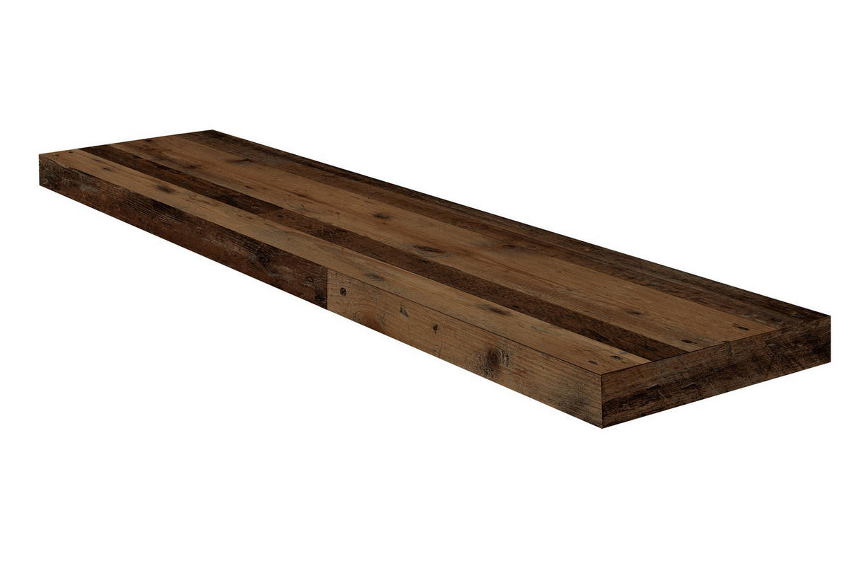 WANDBOARD Elif 90x24x4 aus Holzwerkstoff in der Farbe texas oak - Dunkelbraun, Kunststoff (90/4/24cm) - 58aufmkessel