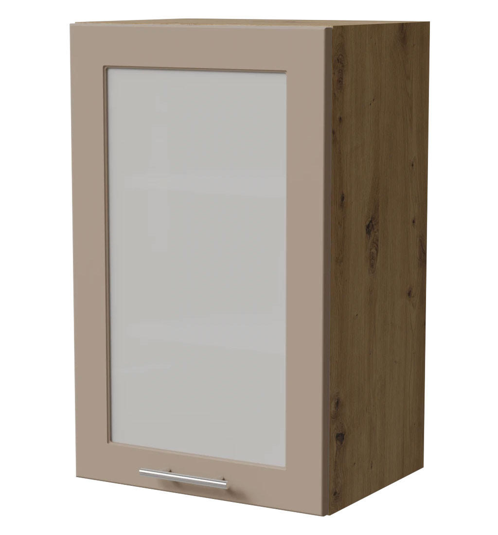 Feldmann-Wohnen Küchenhängeschrank Graubraun, Eiche Artisan 45x72x32.5 cm