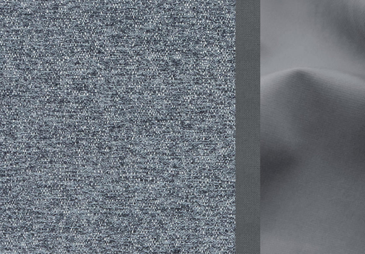 ECKSOFA WINTER 4-Sitzer, grau - Schwarz/Grau, Holzwerkstoff/Textil (158/269cm) - Courtois Laville