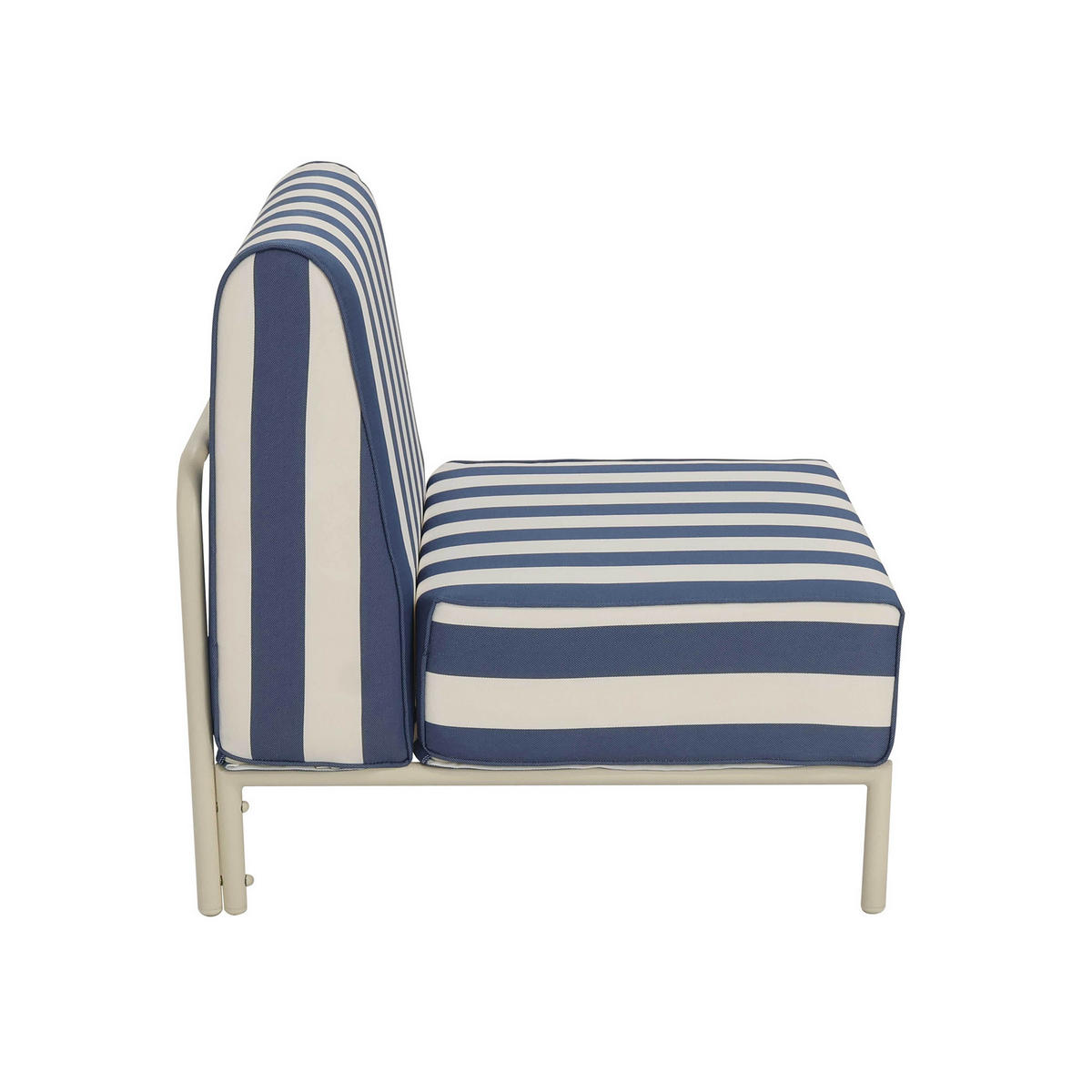 SESSEL, Pazifikblau - Blau, Textil (80/78/72cm) - Oviala