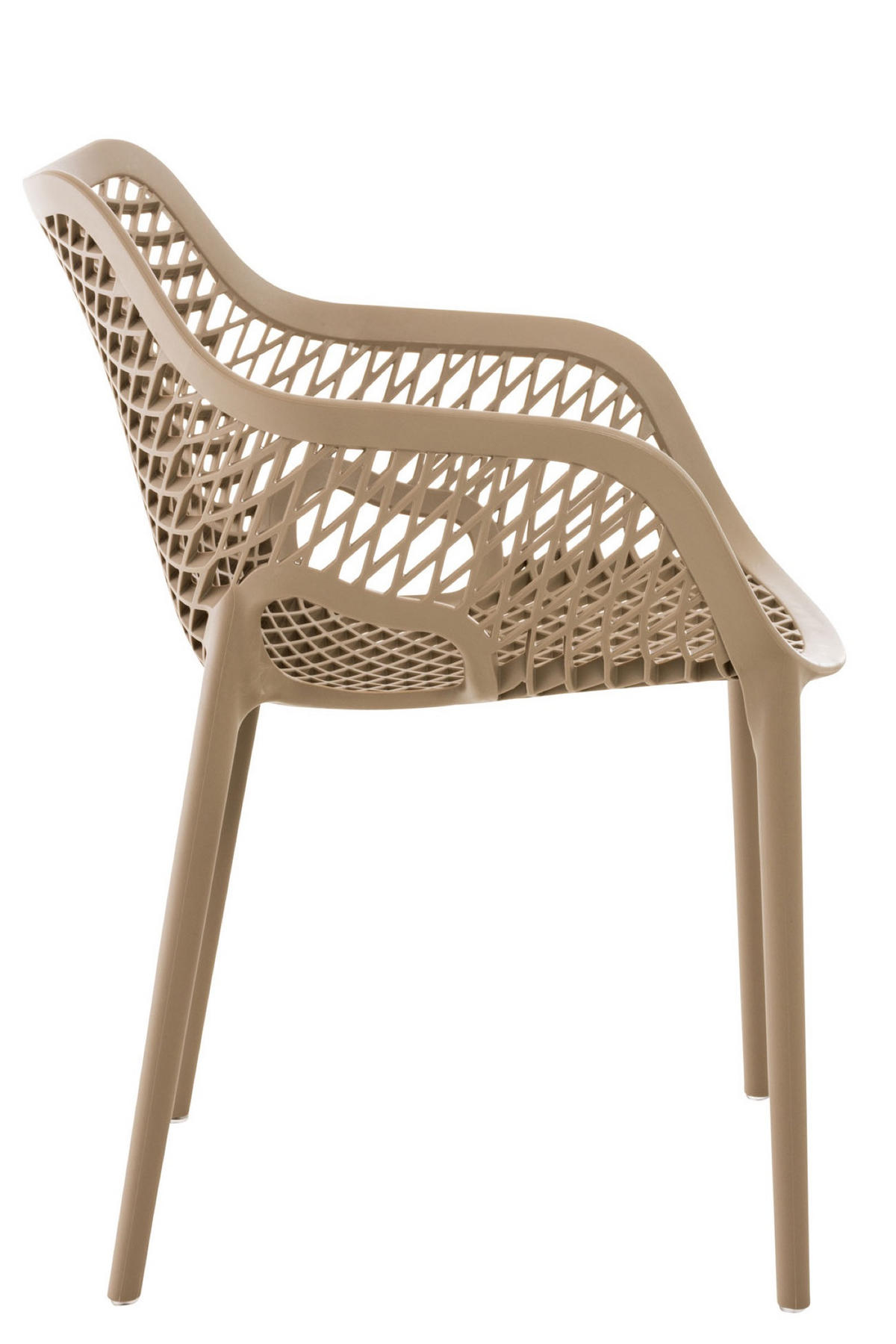 GARTENSTUHL Aero XL schlamm - Braun, Kunststoff (57/60/81cm) - TPFGarden