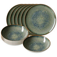 TAFELSERVICE Verde grün 12er Set - Grün, Keramik (2/2/2cm) - Ritzenhoff Breker