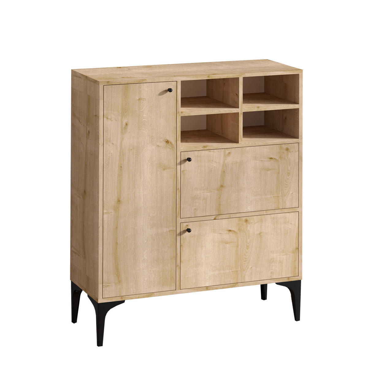 BUFFETSCHRANK ewa beige - Beige, Holz (35/125/100cm) - Habitat Garten
