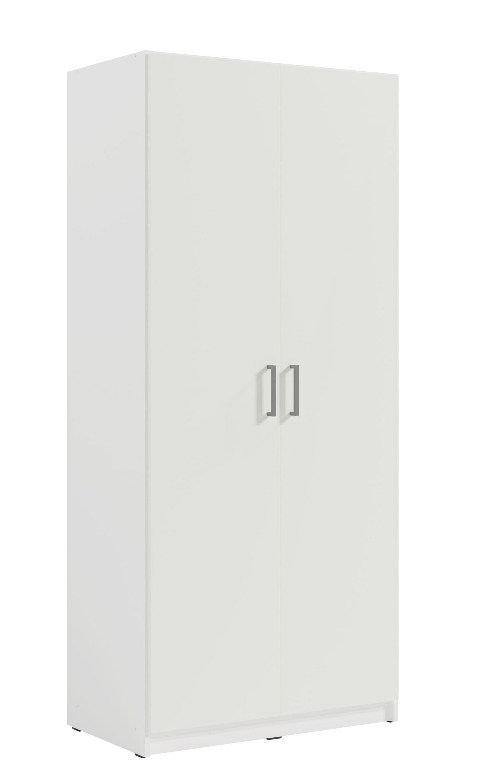 KLEIDERSCHRANK Weiß 91/197/52 - Weiß, Holzwerkstoff (91/197/52cm) - RAUMHIRSCH FURNITURE