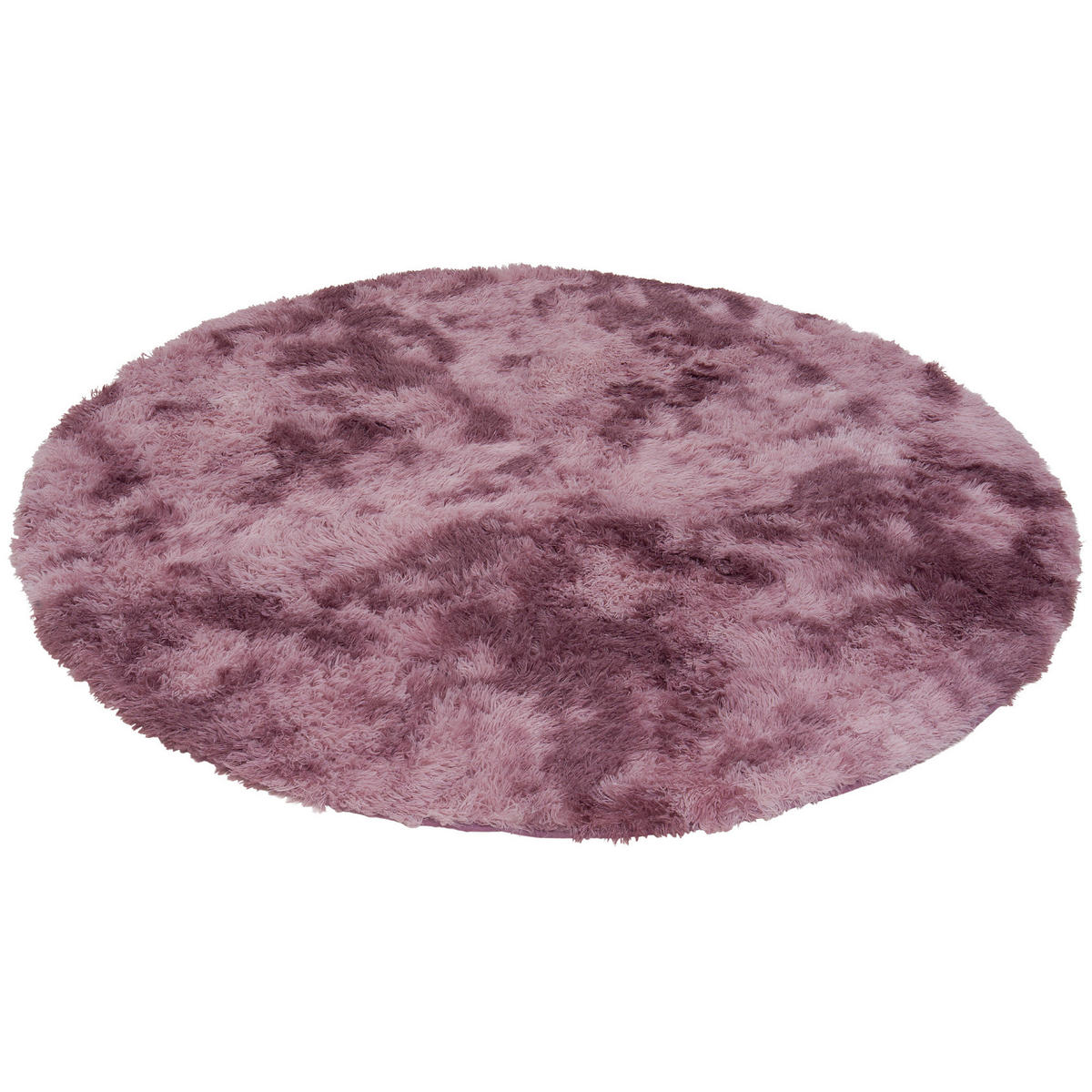 HOCHFLOR SHAGGY TEPPICH FLUFFY RUND - Altrosa, Textil (160/160cm) - Pergamon